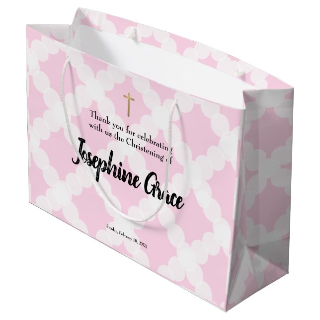 Bolsa De Regalo Grande La crianza personalizada de una bebé chica con una (Angulo reverso)