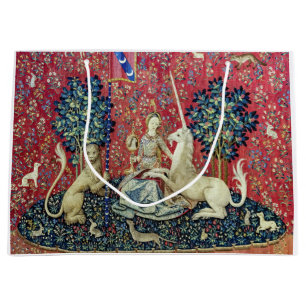 Bolsa De Regalo Grande La dama y el unicornio, la vista