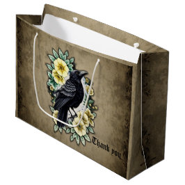 Bolsa De Regalo Grande La gracia y la elegancia del cuervo