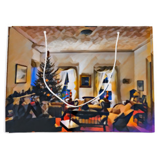 Bolsa De Regalo Grande La habitación de Navidad