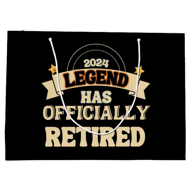 Bolsa De Regalo Grande La leyenda se ha retirado oficialmente (Reverso)