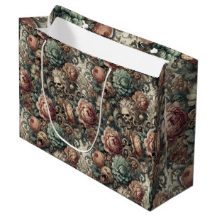 Bolsa De Regalo Grande La maldición del botánico - floral gótica victoria