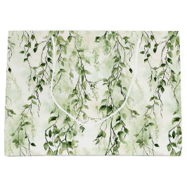 Bolsa De Regalo Grande La marfil blanca verde deja la selva salvaje cumpl