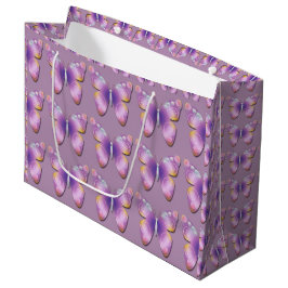 Bolsa De Regalo Grande La mariposa de la fantasía tejó grande