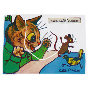 Bolsa De Regalo Grande La mascota Dreamland, Louis Wain