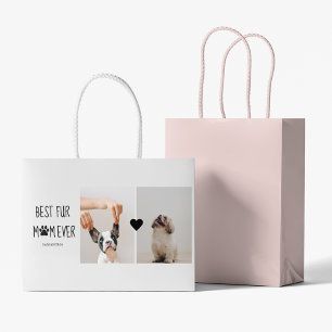 Bolsa De Regalo Grande La mejor mamá moderna de los cuatro Foto de perr