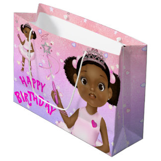 Bolsa De Regalo Grande La princesa africana norteamericana de balanza de 