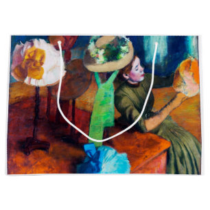 Bolsa De Regalo Grande La tienda de sombreros, Edgar Degas