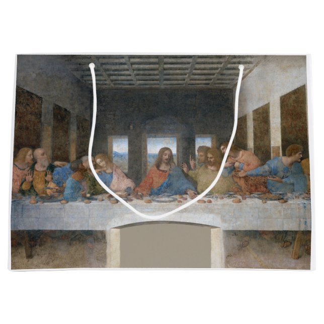 Bolsa De Regalo Grande La última cena, Leonardo da Vinci, 1495-1498 (Anverso)