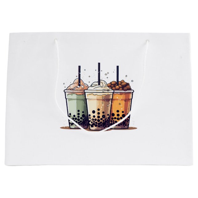 Bolsa De Regalo Grande La vida es corta, bebe el boba (Anverso)