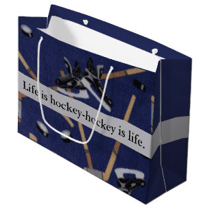Bolsa De Regalo Grande La vida es hockey