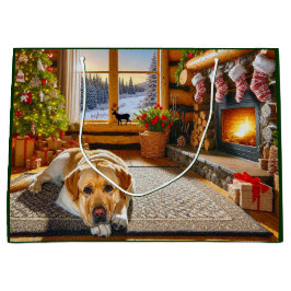 Bolsa De Regalo Grande Labrador Retriever Holiday Card
