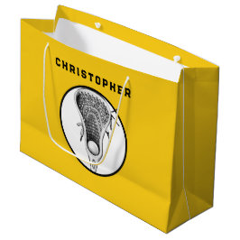Bolsa De Regalo Grande Lacrosse Sports Yellow Gift Bag