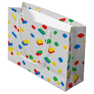 Bolsa De Regalo Grande Ladrillos de color lindo Construir bloques modelo