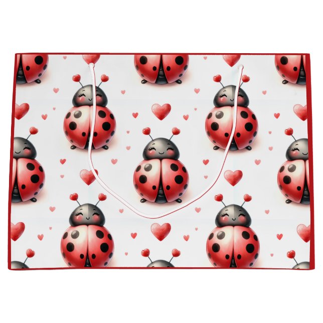 Bolsa De Regalo Grande Ladybug Love (personalized) (Anverso)