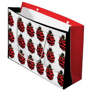 Bolsa De Regalo Grande Ladybug Red Black Insect Ladybug