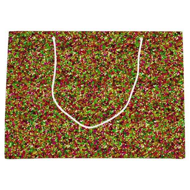 Bolsa De Regalo Grande LÁMPARA DE REGALO DE BASURA-Pink-Green-GIFT (Anverso)