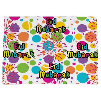 Bolsa De Regalo Grande Large Eid Mubarak Gift Bag