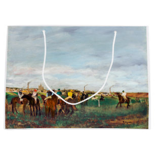 Bolsa De Regalo Grande Las carreras de caballos, Edgar Degas