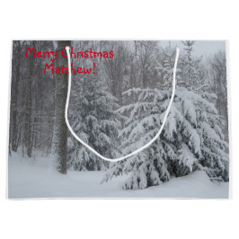 Bolsa De Regalo Grande Las escenas del país navideño