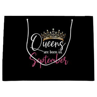 Bolsa De Regalo Grande Las Reinas Nacen en Septiembre Cumpleaños de las M