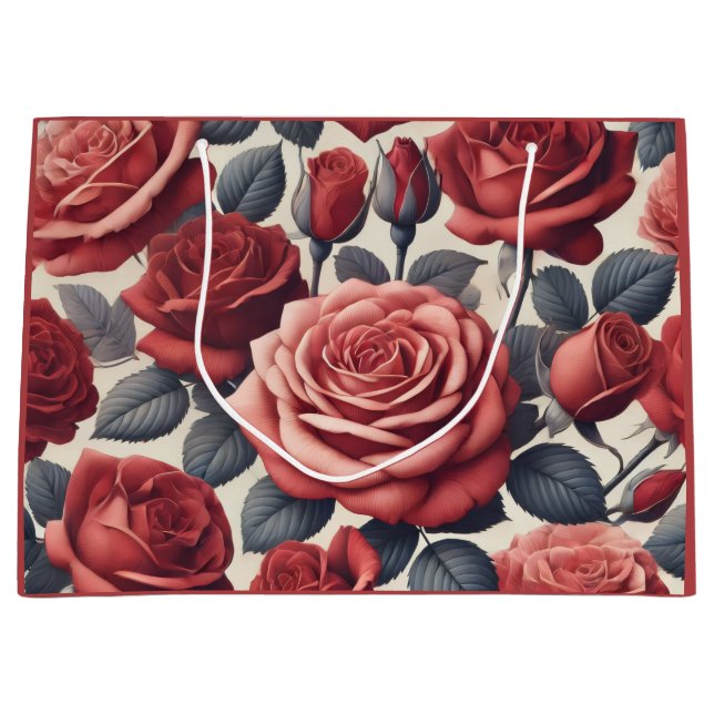 Bolsa De Regalo Grande Las rosas son rojas (Anverso)