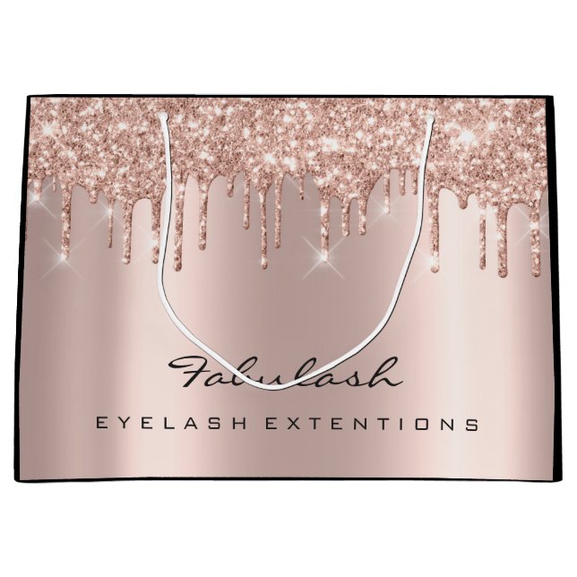 Bolsa De Regalo Grande Las uñas azotan a la mujer con gotas espumosas, ma (Anverso)