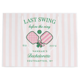 Bolsa De Regalo Grande Last Swing Before The Ring Pickleball Bach Weekend