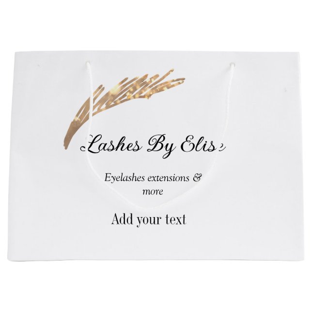 Bolsa De Regalo Grande latigazos agregando nombre contacto información de (Anverso)