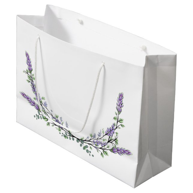 Bolsa De Regalo Grande Lavanda y Eucalipto (Angulo Anverso)