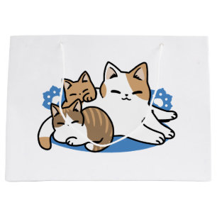 Bolsa De Regalo Grande Laze Furr Days - Diseño de gatos perezosos