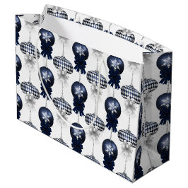 Bolsa De Regalo Grande Lazo de Navidad de terciopelo