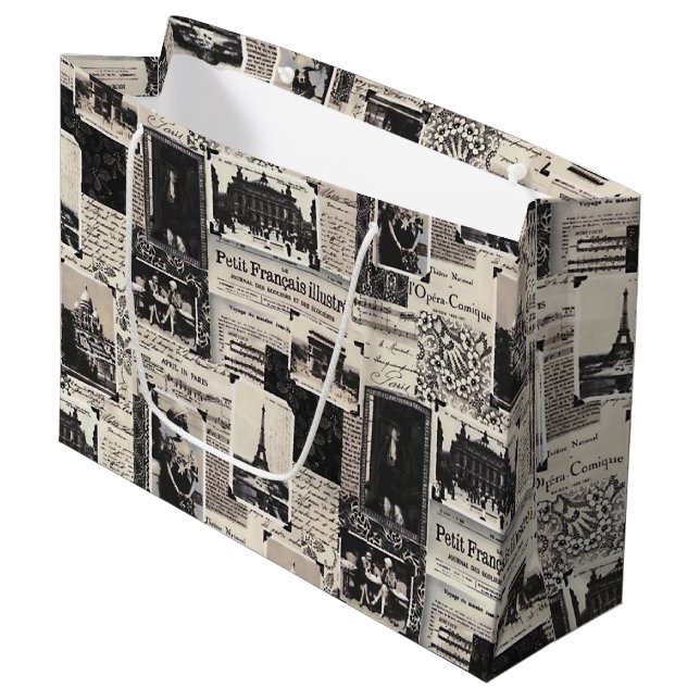 Bolsa De Regalo Grande Le Petit Francais Illustre (Angulo Anverso)