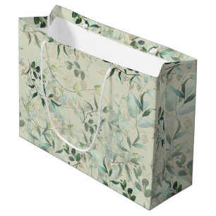 Bolsa De Regalo Grande Leafy Mystique Pale Celadon