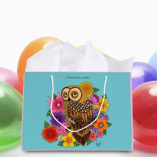 Bolsa De Regalo Grande Lechuza Bouquet (Subido por el creador)