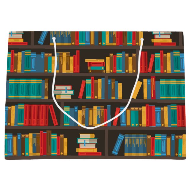 Bolsa De Regalo Grande Leer amor en biblioteca (Anverso)