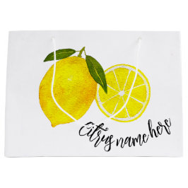 Bolsa De Regalo Grande Lemon amarillo acuático