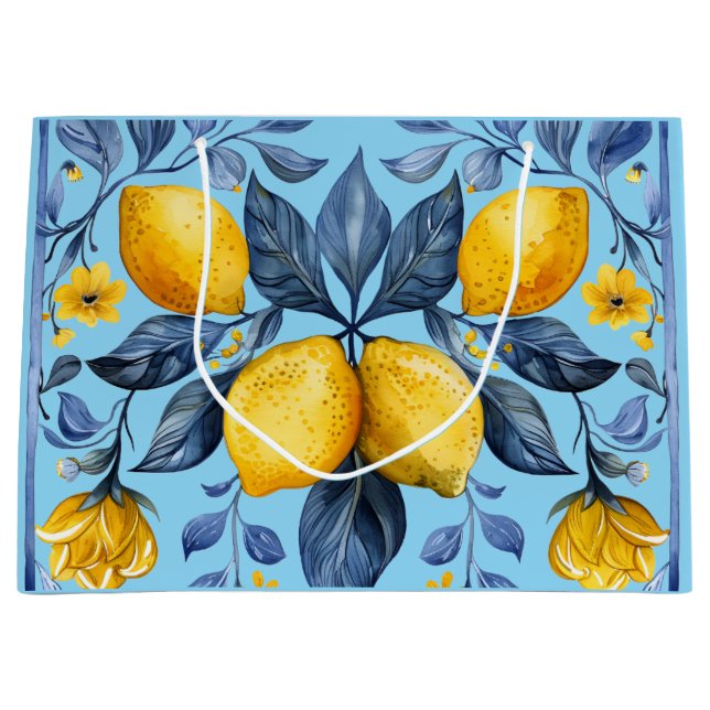 Bolsa De Regalo Grande Lemons Motif (Anverso)