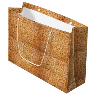 Bolsa De Regalo Grande Lenguaje Jeroglífico Antiguo Egipto Texto Grabado