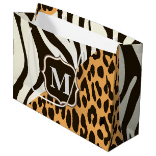 Bolsa De Regalo Grande Leopardo y cebra