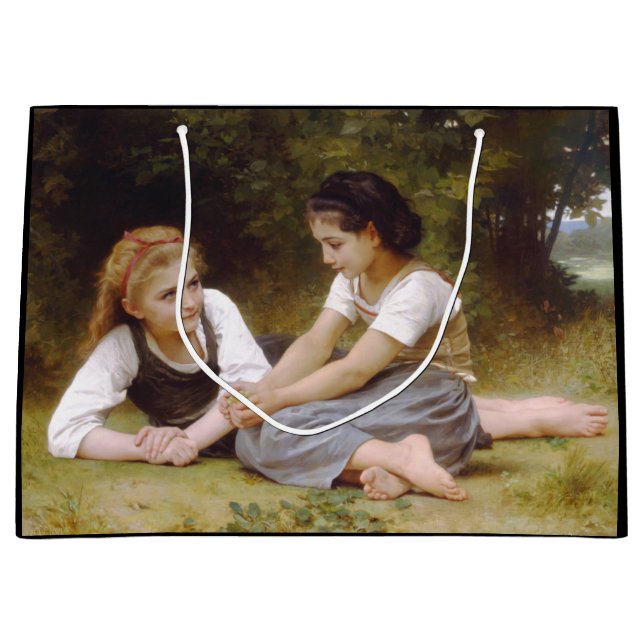 Bolsa De Regalo Grande Les Noisettes: Jóvenes Chicas recogiendo hazellana (Anverso)