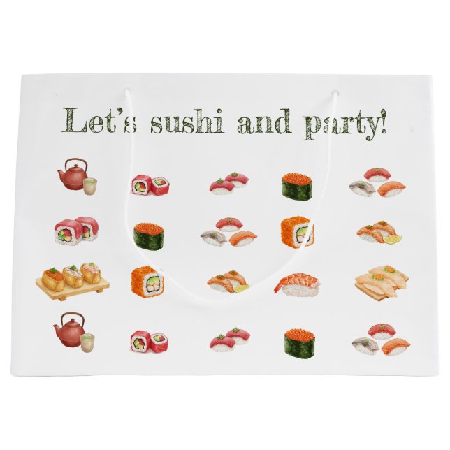 Bolsa De Regalo Grande Let’s sushi and party! (Anverso)