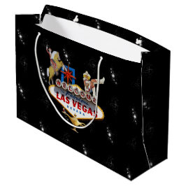 Bolsa De Regalo Grande Letrero de Bienvenida de Las Vegas en Fondo Estrel
