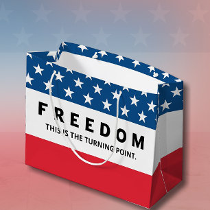 Bolsa De Regalo Grande Libertad Un verdadero patriota
