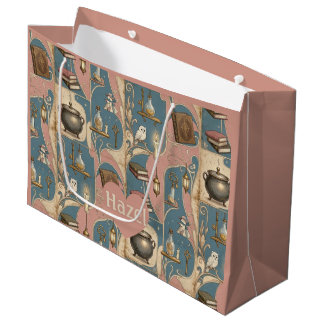 Bolsa De Regalo Grande Libro de Hechizos Caldera Cuento de Hadas Llave Bú