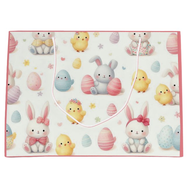 Bolsa De Regalo Grande Lil Chicks & Bunny's (Anverso)