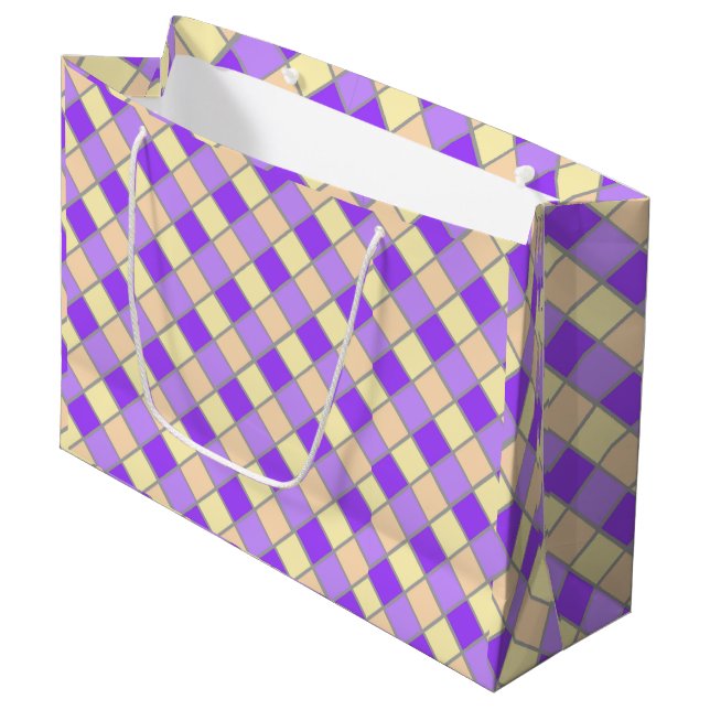 Bolsa De Regalo Grande Lilac y Peach (Angulo Anverso)