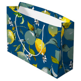 Bolsa De Regalo Grande Limones acuarela 28