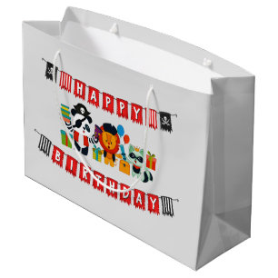Bolsa De Regalo Grande lindos niños piratas Fiesta de cumpleaños