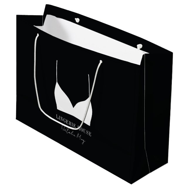 Bolsa De Regalo Grande Lingerie Boutique (Angulo Anverso)